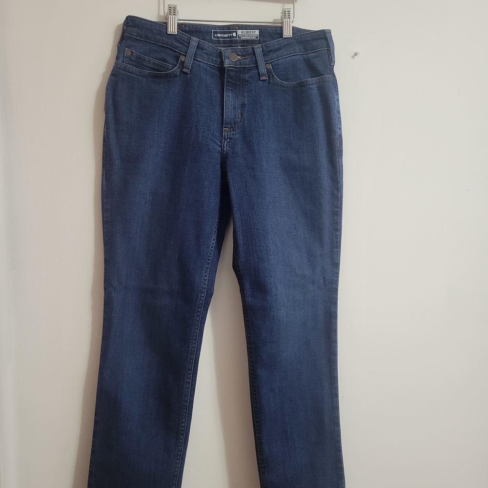 NWT- Women Carhartt Rugged Flex Jeans Size 4 Short